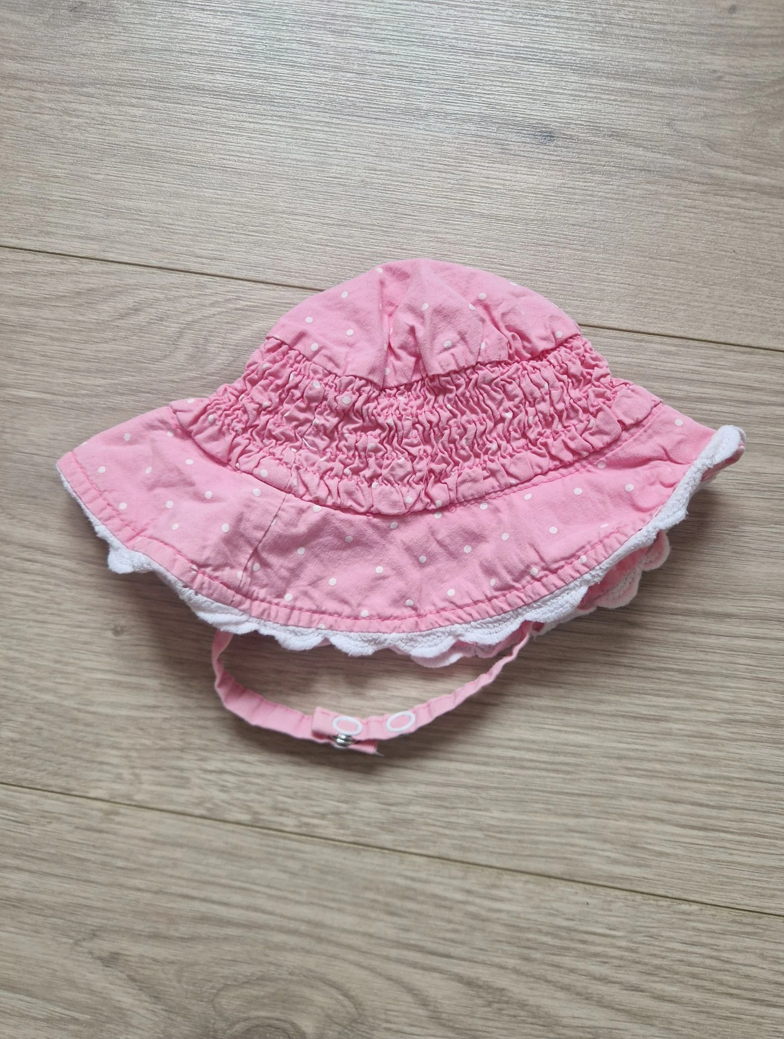🎀 Sombrero rosa a lunares – Orchestra – 41 cm – buen estado – bebé niña – photo 5
